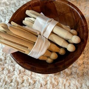 Clothes Pins /wood Bowls
